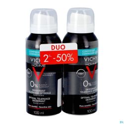 Vichy Homme Deo 48h Tolerance Aerosol 2x100ml