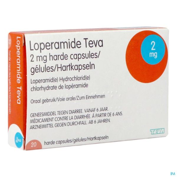 Loperamide Teva Caps 20 X 2mg