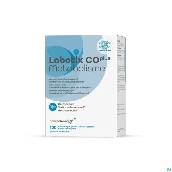 Natural Energy - Labotix Co Pl Metabolisme 120 Cap