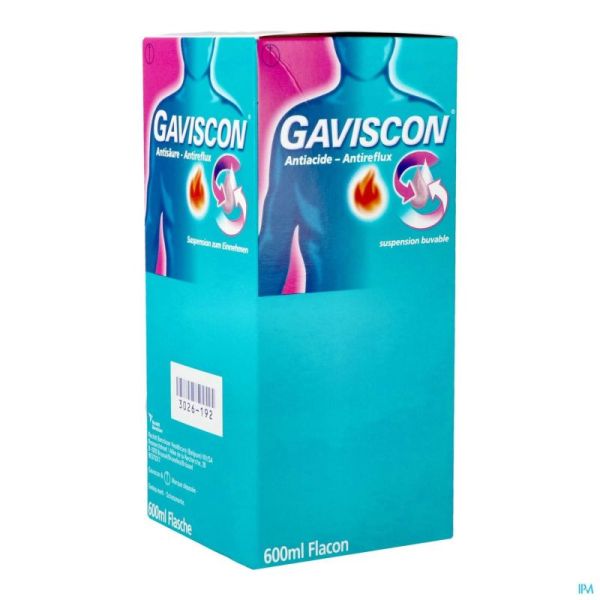 Gaviscon Antiacide-antireflux Susp Buvable 600ml